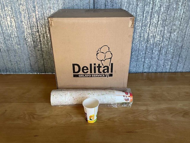Delital - 12 oz - doos drinkbekers (1000 stuks) (15x) - afbeelding 2 van  3