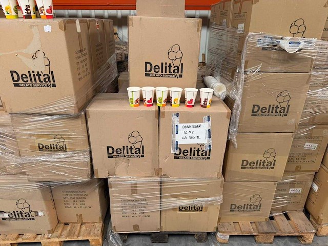 Delital - 12 oz - doos drinkbekers (1000 stuks) (15x) - afbeelding 3 van  3