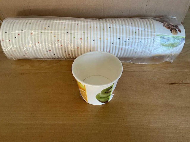 Delital - 12 oz - doos ijsbekers (1000 stuks) (5x) - afbeelding 2 van  2