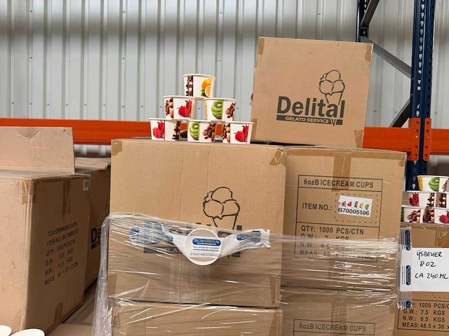Delital - 6 ozb - doos ijsbekers (1000 stuks) (20x) - afbeelding 1 van  3