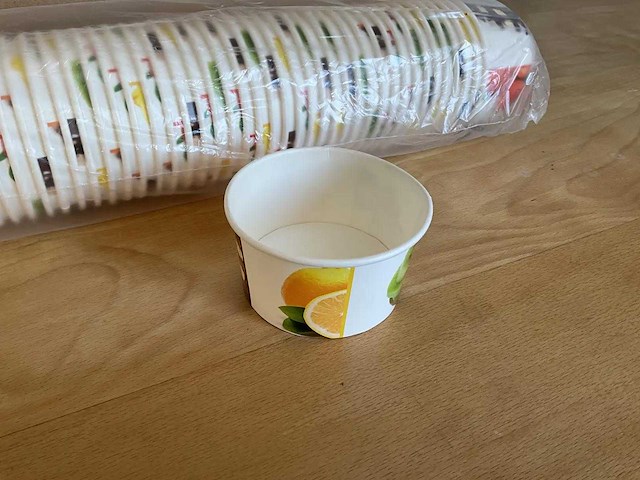 Delital - 8 oz - doos ijsbekers (1000 stuks) (11x) - afbeelding 3 van  3