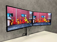 Dell - 24" monitor set op dubbele monitorarm - afbeelding 1 van  14