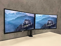 Dell - 24" monitor set op dubbele monitorarm - afbeelding 1 van  8