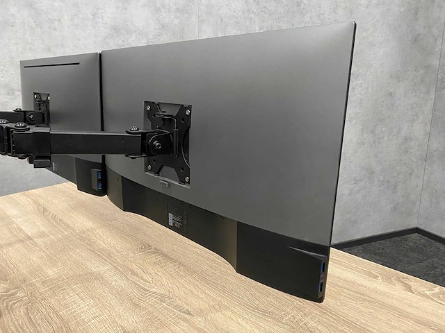 Dell - 24" monitoren met dubbele monitorarm - dp, hdmi - afbeelding 6 van  16