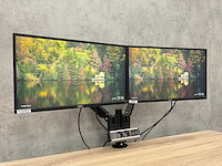Dell - 24" monitoren met dubbele monitorarm - hdmi, dp, vga - afbeelding 1 van  15