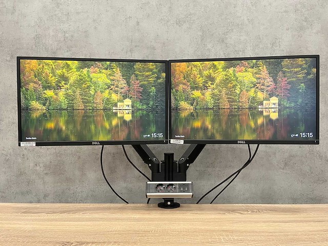 Dell - 24" monitoren met dubbele monitorarm - hdmi, dp, vga - afbeelding 8 van  15