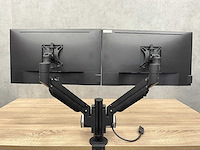 Dell - 24" monitoren met dubbele monitorarm - hdmi, dp, vga - afbeelding 13 van  14