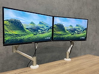 Dell - 2x 24" monitor met monitorarm - hdmi, dp, vga - afbeelding 2 van  23