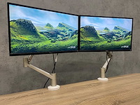 Dell - 2x 24" monitor met monitorarm - hdmi, dp, vga - afbeelding 8 van  16