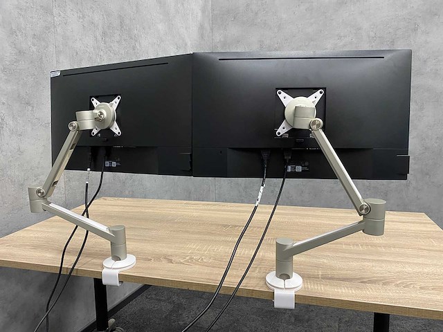 Dell - 2x 24" monitor met monitorarm - hdmi, dp, vga - afbeelding 11 van  16