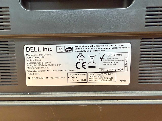 Dell - b1265dnf - zwart-wit all-in-one laserprinter - afbeelding 16 van  16
