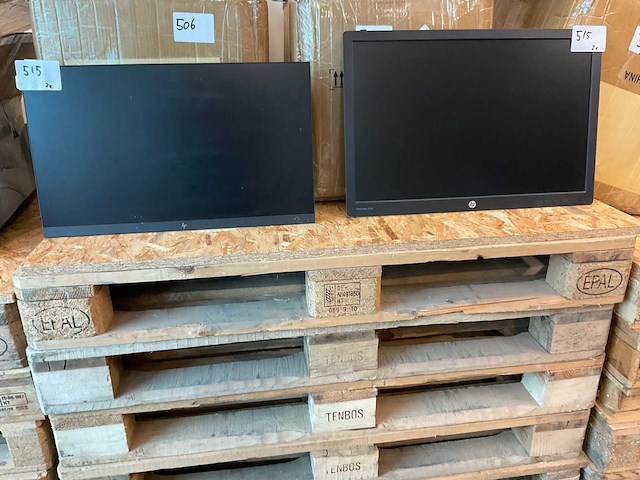 Dell - hp e24 fhd en e242 - monitor (2x) - afbeelding 1 van  3