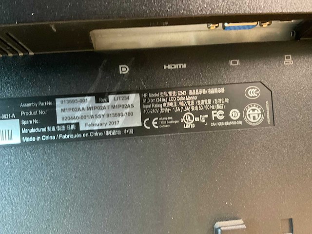 Dell - hp e24 fhd en e242 - monitor (2x) - afbeelding 4 van  4