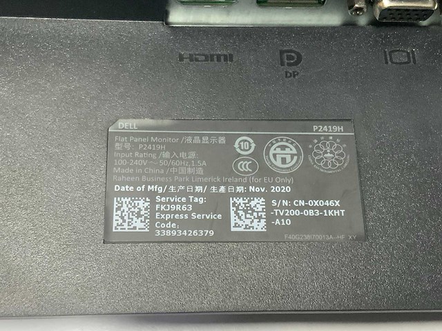 Dell - p2419h - monitor (4x) - afbeelding 9 van  11