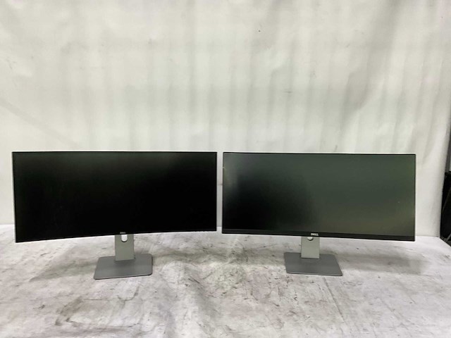 Dell - u3417w/u3415wb - curved monitor 34” (2x) - afbeelding 1 van  13