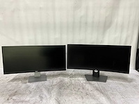 Dell - u3417w/u3415wb - curved monitor 34” (2x) - afbeelding 1 van  1