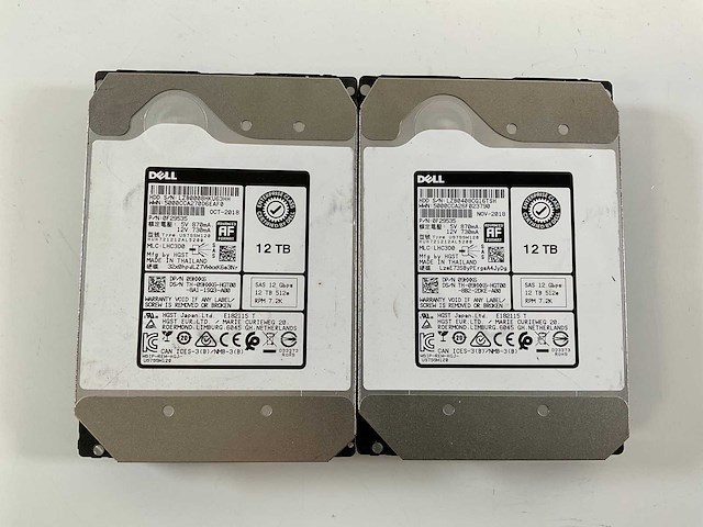 Dell (0f29535) 12 tb sas hdds (11x) - afbeelding 5 van  7