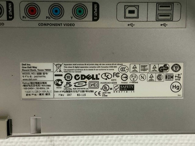 Dell 2407wfpb, w2600, u2412mb monitor (6x) - afbeelding 17 van  20