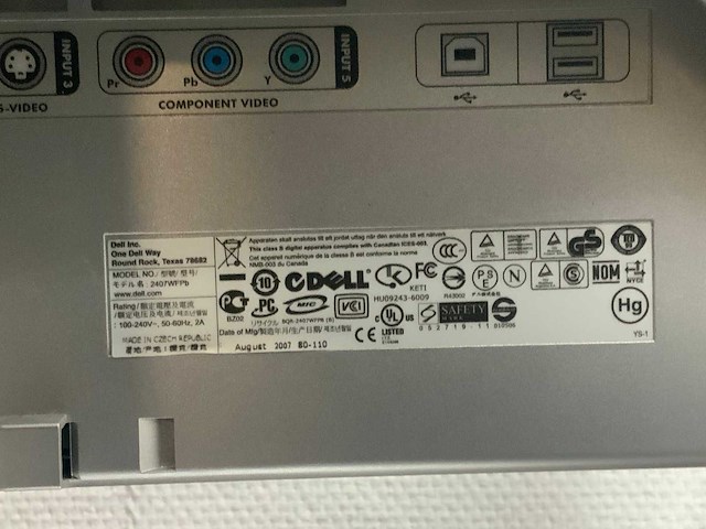 Dell 2407wfpb, w2600, u2412mb monitor (6x) - afbeelding 8 van  20
