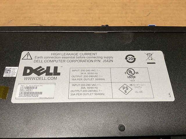 Dell 6031 basic rack power distribution unit - afbeelding 4 van  4