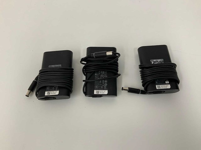 Dell 65w ac adapter 19.5v / 3.34a (3x) - afbeelding 1 van  3