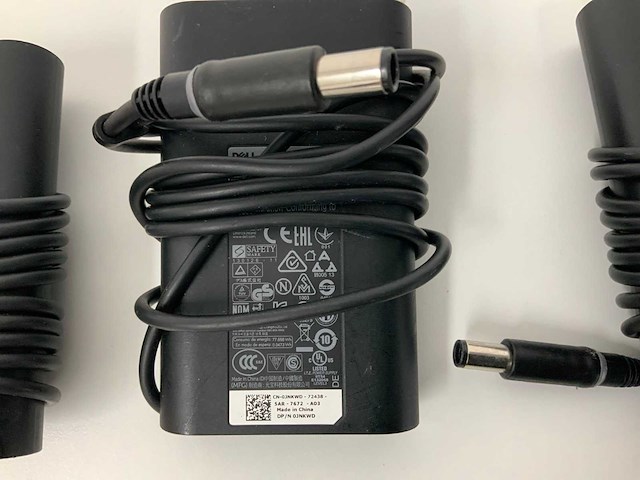 Dell 65w ac adapter 19.5v / 3.34a (3x) - afbeelding 2 van  3