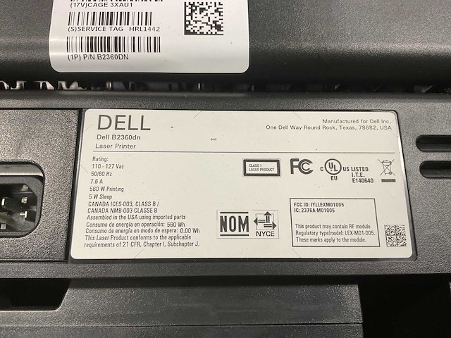 Dell b2360dn laserprinter - afbeelding 7 van  9