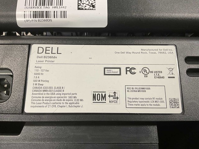 Dell b2360dn laserprinter - afbeelding 7 van  9