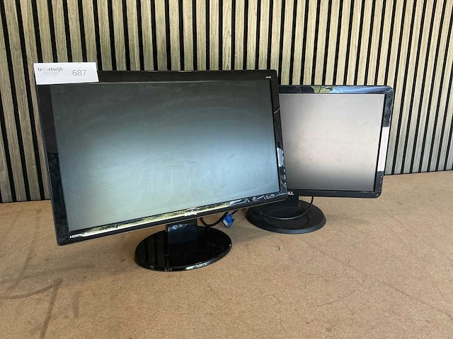 Dell / benq monitor (2x) - afbeelding 1 van  7