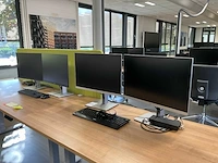 Dell dockingstations met monitoren (2x)