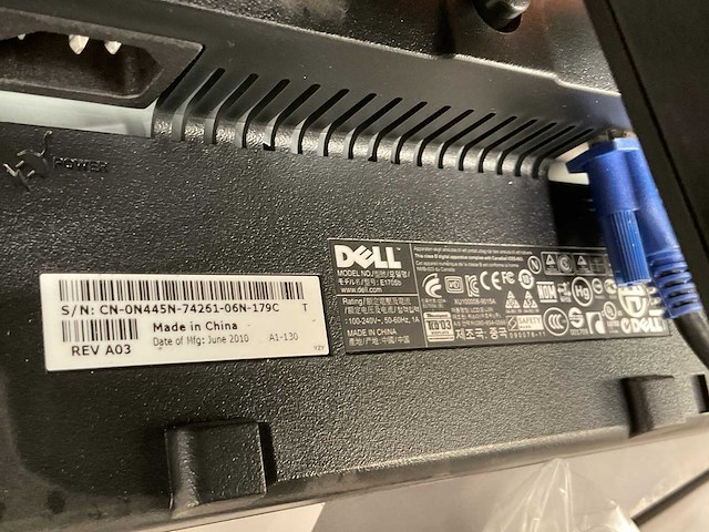 Dell e170sb monitor - afbeelding 4 van  5