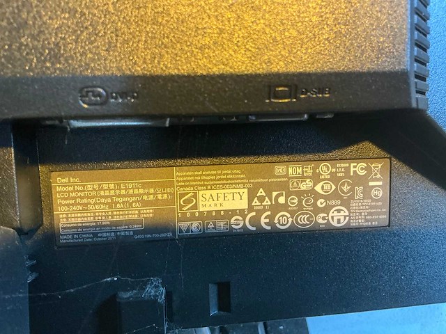 Dell e1911c monitor (2x) - afbeelding 5 van  5
