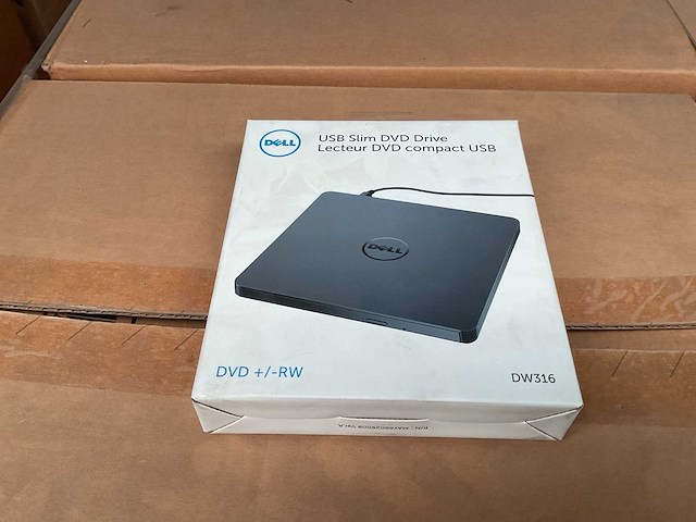 Dell external usb slim dvd +/- rw optical drive dw316 computeronderdeel (447x) - afbeelding 4 van  6