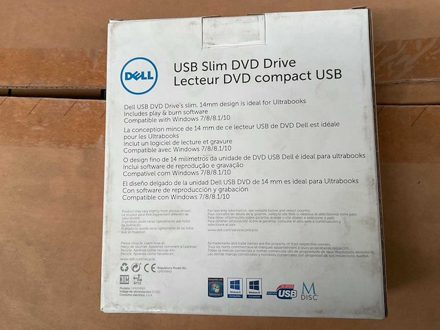 Dell external usb slim dvd +/- rw optical drive dw316 computeronderdeel (447x) - afbeelding 5 van  6