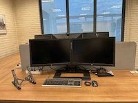 Dell, hp e242 dockingstation met 2 monitoren