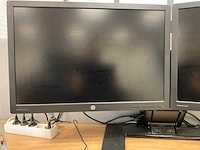 Dell, hp e242 dockingstation met 2 monitoren - afbeelding 3 van  8