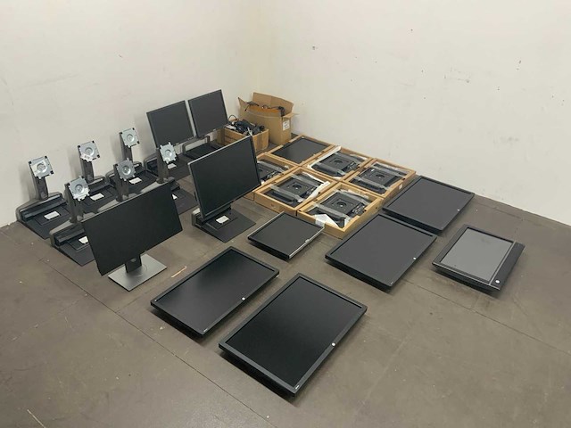 Dell, hp u2417h, z30i, la2206xc etc. partij diverse monitoren, steunen en stekkers - afbeelding 2 van  13