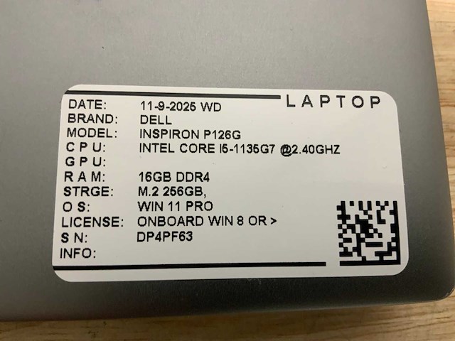 Dell inspiron p126g laptop - afbeelding 8 van  8