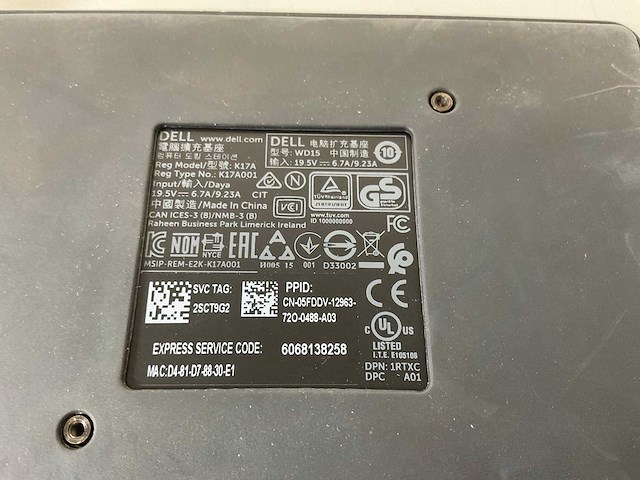 Dell (k17a) usb-c docking stations (22x) - afbeelding 9 van  9