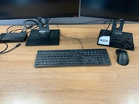 Dell k20a, iiyama prolite xub2495wsu dockingstation en monitoren op arm - afbeelding 5 van  7