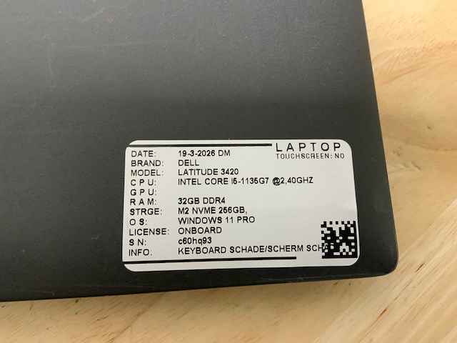 Dell latitude 3420 laptop - afbeelding 8 van  8