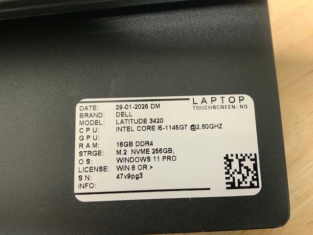 Dell latitude 3420(i5-gen11) laptop (2x) - afbeelding 5 van  6