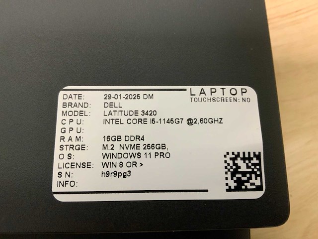 Dell latitude 3420(i5-gen11) laptop (2x) - afbeelding 6 van  6
