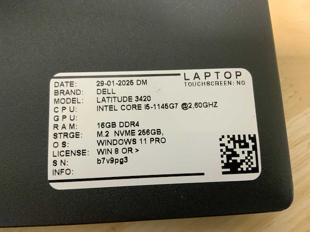 Dell latitude 3420(i5-gen11) laptop (2x) - afbeelding 6 van  6