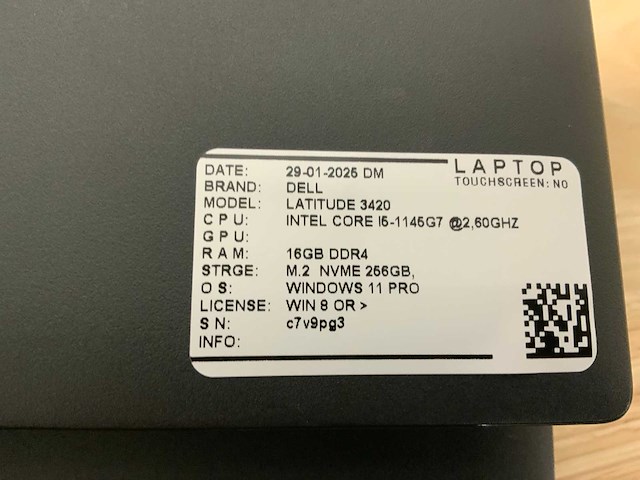 Dell latitude 3420(i5-gen11) laptop (2x) - afbeelding 5 van  6