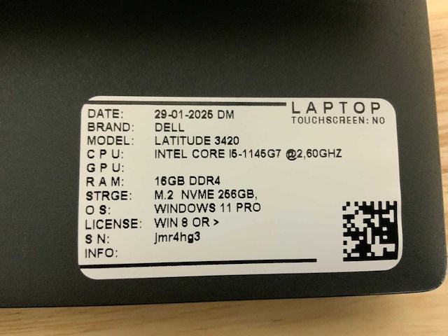 Dell latitude 3420(i5-gen11) laptop (2x) - afbeelding 6 van  6