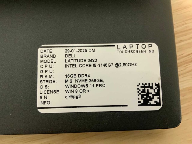 Dell latitude 3420(i5-gen11) laptop (2x) - afbeelding 5 van  6