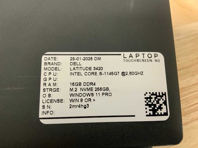 Dell latitude 3420(i5-gen11) laptop (2x) - afbeelding 6 van  6