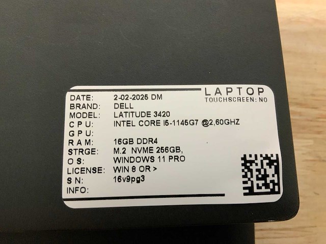 Dell latitude 3420(i5-gen11) laptop (2x) - afbeelding 4 van  4