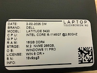 Dell latitude 3420(i5-gen11) laptop (2x) - afbeelding 6 van  6